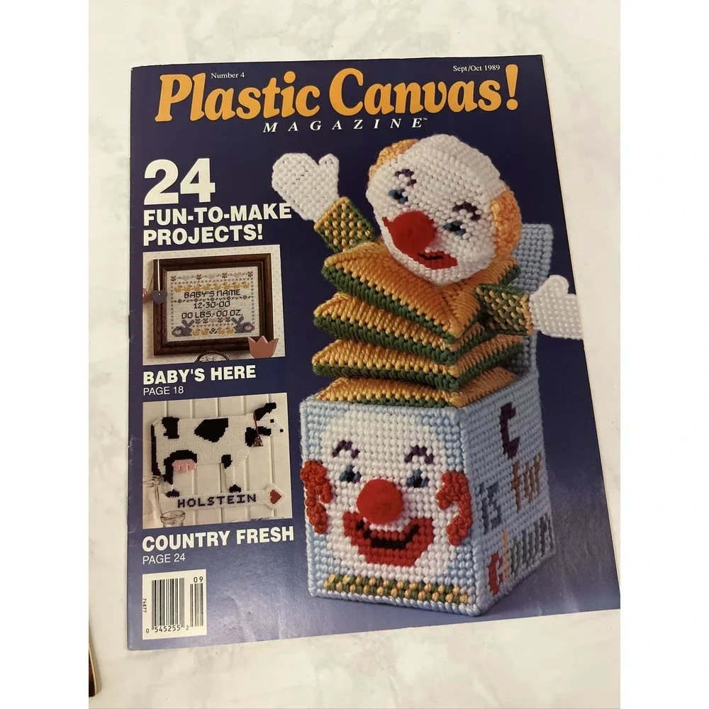 Plastic Canvas Magazine‎ Lot 1989 & 1990 Projects